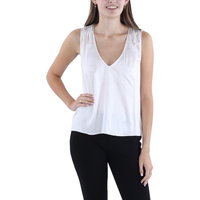 Женская белая шелковая рубашка на бретелях Generation Love с V-образным вырезом, L BHFO 4259