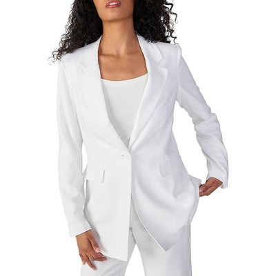 Женский офисный блейзер на одной пуговице Sanctuary Womens Kora из белого льна S BHFO 8176