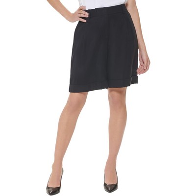 

Женские темно-синие шорты со складками и высокой талией Calvin Klein Petites  BHFO 6575, Navy