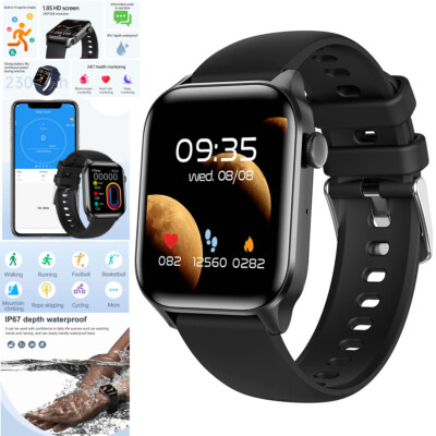 2024 Smart Watch For Men/Women Waterproof Smartwatch Bluetooth iPhone Samsung