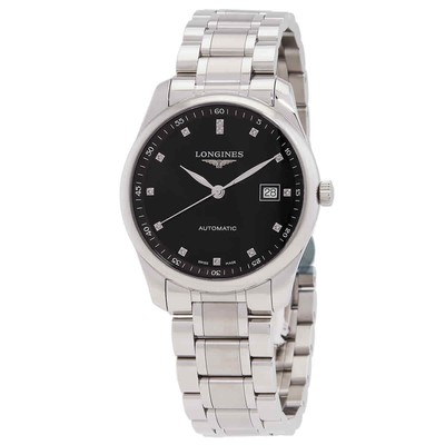 Мужские черные часы Longines Master Collection - L2.793.4.57.6