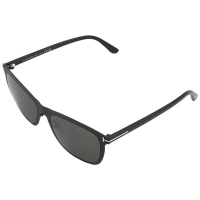 Pre-owned Tom Ford Alasdhair Smoke Square Men's Sunglasses Ft0526 02a 55 Ft0526 02a 55 In Gray