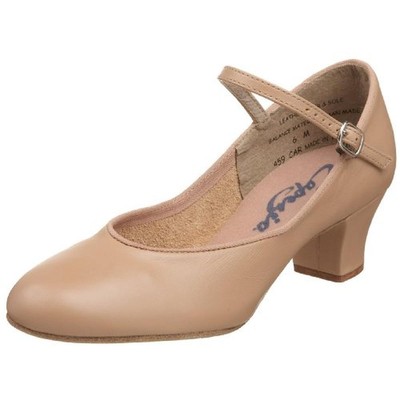 Женские танцевальные туфли Capezio Jr. Footlight Tan 4,5 Medium (B,M) Big Kid BHFO 4541