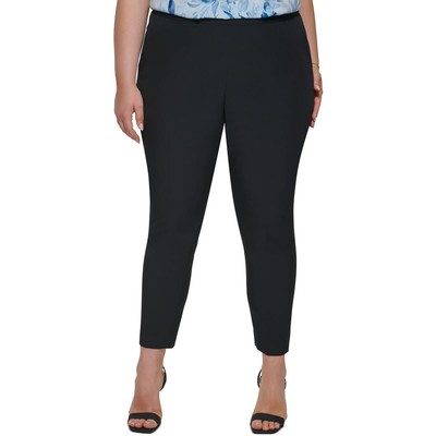 Calvin Klein Womens Navy Casual Pull On oB Straight Leg Pants Plus 22W BHFO 1314