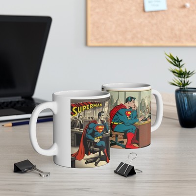 SuperDesk Mug: Superman at the Office