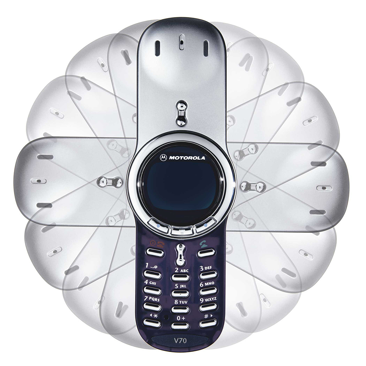 Original Unlocked Motorola V series V70 Silver 2G GSM 900 1800 Cellular