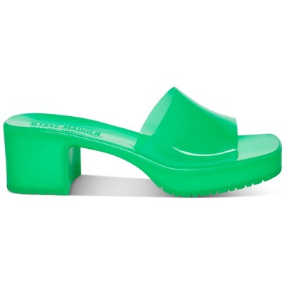Steve Madden / женские босоножки Harlin Green на каблуке 7 Средний (B,M) BHFO 8145
