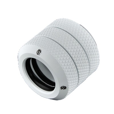 Bitspower Dual Enh Multi-Link Coupler Fitting, 12mm OD, White