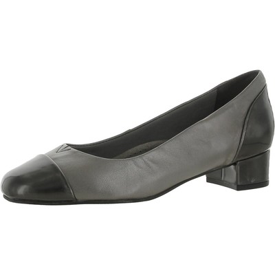 Женские кожаные модельные туфли Trotters Daisy Grey на каблуке 11 см (B,M) BHFO 1335