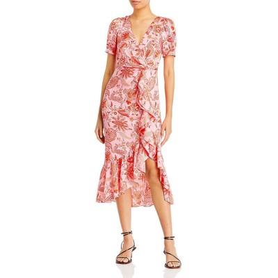 

Cinq a Sept Женское платье-футляр миди Kay Paisley с пышными рукавами BHFO 1052, English rose multi