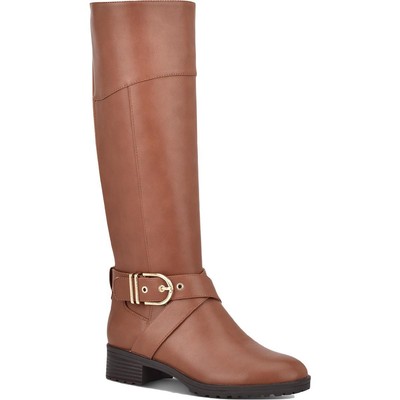 Женские ботинки Tommy Hilfiger TWFORG2 коричневого цвета до середины икры 10 Medium (B,M) BHFO 7864