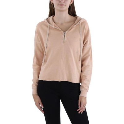 AMO Женский оранжевый хлопковый удобный топ с капюшоном XS BHFO 2762