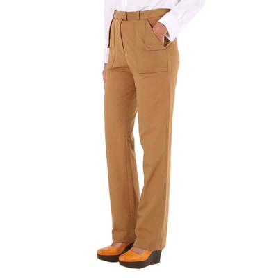 BURBERRY BURBERRY LADIES BISCUIT POCKET DETAIL JERSEY TAILORED TROUSERS