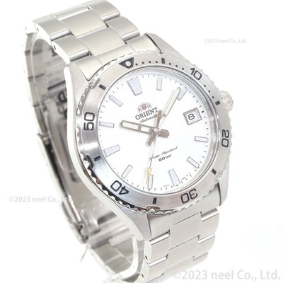 Pre-owned Orient Mako Rn-ac0q03s, Sports Automatic Watch, White Dial, Free Ship Fast Ship