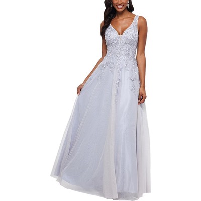 Женское официальное вечернее платье Xscape с фиолетовыми украшениями, 10 BHFO 4387