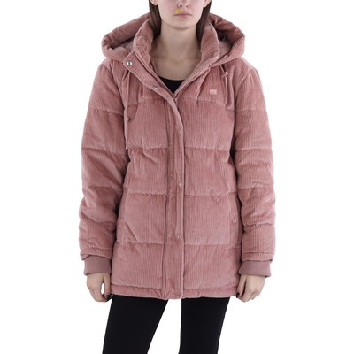 Levi Strauss & Co. Женская розовая вельветовая куртка-пуховик с капюшоном, L BHFO 8344