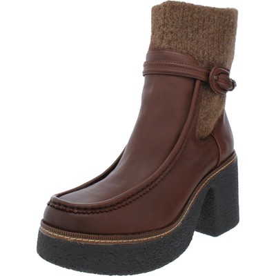 

Женские ботинки до середины икры Sam Edelman Sidney Brown, размер 7, средний (B,M) BHFO 0825, Brandy leather