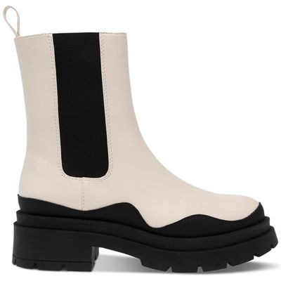 Дикая пара женских серо-белых ботинок Челси 5.5 среднего размера (B,M) BHFO 4334