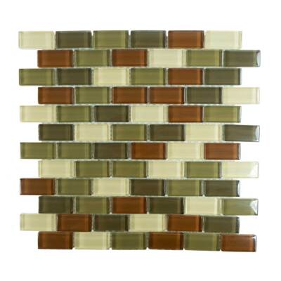 Interceramic Shimmer Series Woods Blend Glossy Backsplash | SO.SHBL.WOOS.070.304