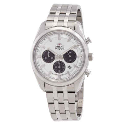 Мужские часы Orient Contemporary с хронографом и белым циферблатом RA-TX0305S