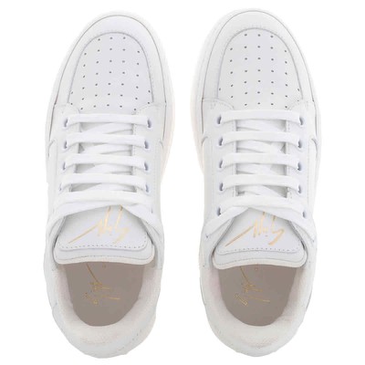 Pre-owned Giuseppe Zanotti Ladies White Low Top Gz94 Sneakers
