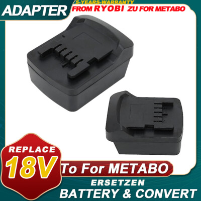 Battery Adapter For Ryobi 18vSeries To For Metabo 18V Series Cordless Power Tool