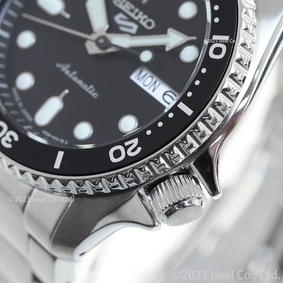 Pre-owned Seiko 5 Sports Sbsa225 Black Automatic Mechanical Diver Men's Watch In Box