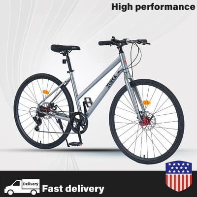 Road Bike 7 Speed Hybrid Bike Urban City Bike Aluminum Frames 700c Tires