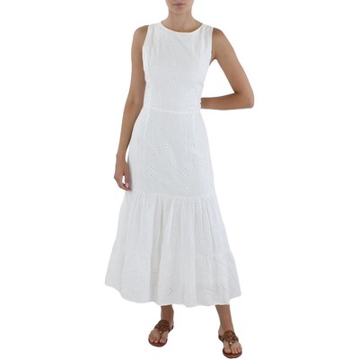 

Bardot Womens Reign Белое длинное летнее платье макси с завязками на спине  10 BHFO 6287, Цвет слоновой кости