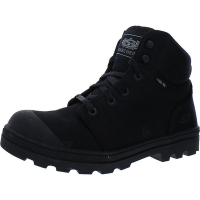 

Женские черные рабочие и защитные ботинки Skechers до щиколотки 9,5 средний (B,M) BHFO 4018, Черный