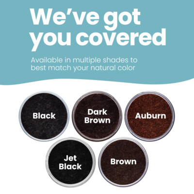 Hair Fibers For Bald Spot Concealer, Hairline, Beard, Hair Loss by Hair Illusion