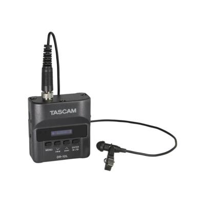 Tascam DR-10L цифровой аудио рекордер с петличным микрофоном - черный