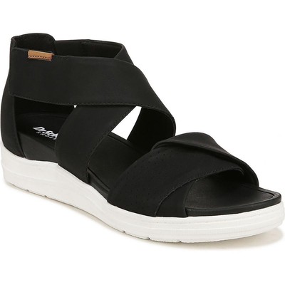 Обувь Dr. Scholls Женские босоножки Time Off Fun черного цвета на танкетке 7.5 Medium (B,M) 6437