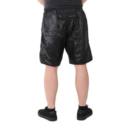 Pre-owned Moncler Men's Black Grenoble Drawstring Track Shorts, Size Large