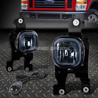 ДЛЯ 08-10 FORD F250 F350 F450 СВЕРХПРОЧНЫЕ ПРОТИВОТУМАННЫЕ ФАРЫ С ДЫМЧАТЫМИ ЛИНЗАМИ и ПЕРЕКЛЮЧАТЕЛЕМ