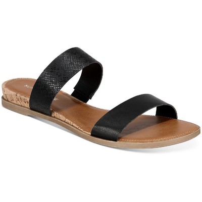 Женские босоножки Sun + Stone Easten Black Slide 7.5 среднего размера (B,M) BHFO 5848
