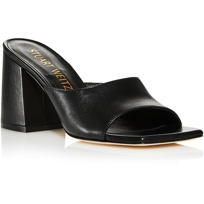 Женские босоножки-горки Stuart Weitzman TIA85, черные, 7 Размер (B,M), BHFO 3804