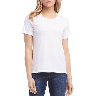 

Женская белая однотонная футболка с коротким рукавом Karen Kane  BHFO 3812, Optic white