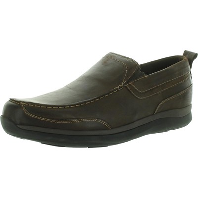 Мужские кожаные мокасины Propet Preston коричневого цвета шириной 16 см (E+) BHFO 5749