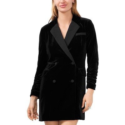1.State Womens Black Velvet Short Formal Mini Dress 8 BHFO 3698