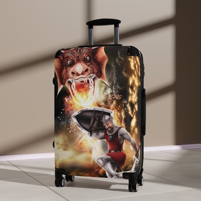 Dragon Clash DND Hardened Luggage: Secure Lock, Roll Away Tr