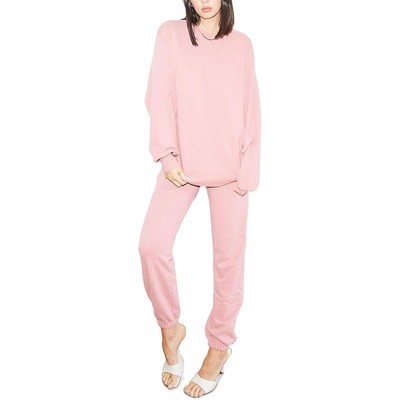 

LNA Clothing Женский однотонный пуловер с ребристым воротником, свитер для холодной погоды BHFO 0542, Heather pink