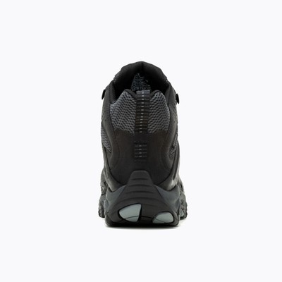 Pre-owned Merrell Work Men's Moab Vertex 2 Mid Carbon Fiber Toe Waterproof Work Boot Black