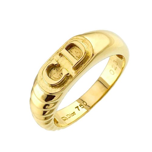 Christian Dior★BAGUE OUI, OR JAUNE 750/1000E ET DIAMANT DIOR “Oui” ring in yellow gold and diamond – Castafiore
