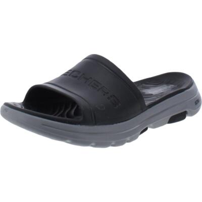 

Мужские шлепанцы Skechers Go Walk 5-Surfs Out Black Logo Pool 12 Medium (D) BHFO 2297, Black/gray, Go Walk 5-Surfs Out