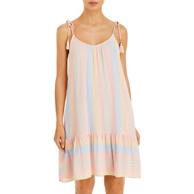 

Женский розовый пляжный струящийся мини-платье PJ Salvage  BHFO 1477, Multi