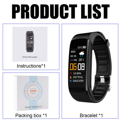 Fitness Activity Tracker Blood Oxygen Heart Rate Sport Fit-bit Smart Watch 2024
