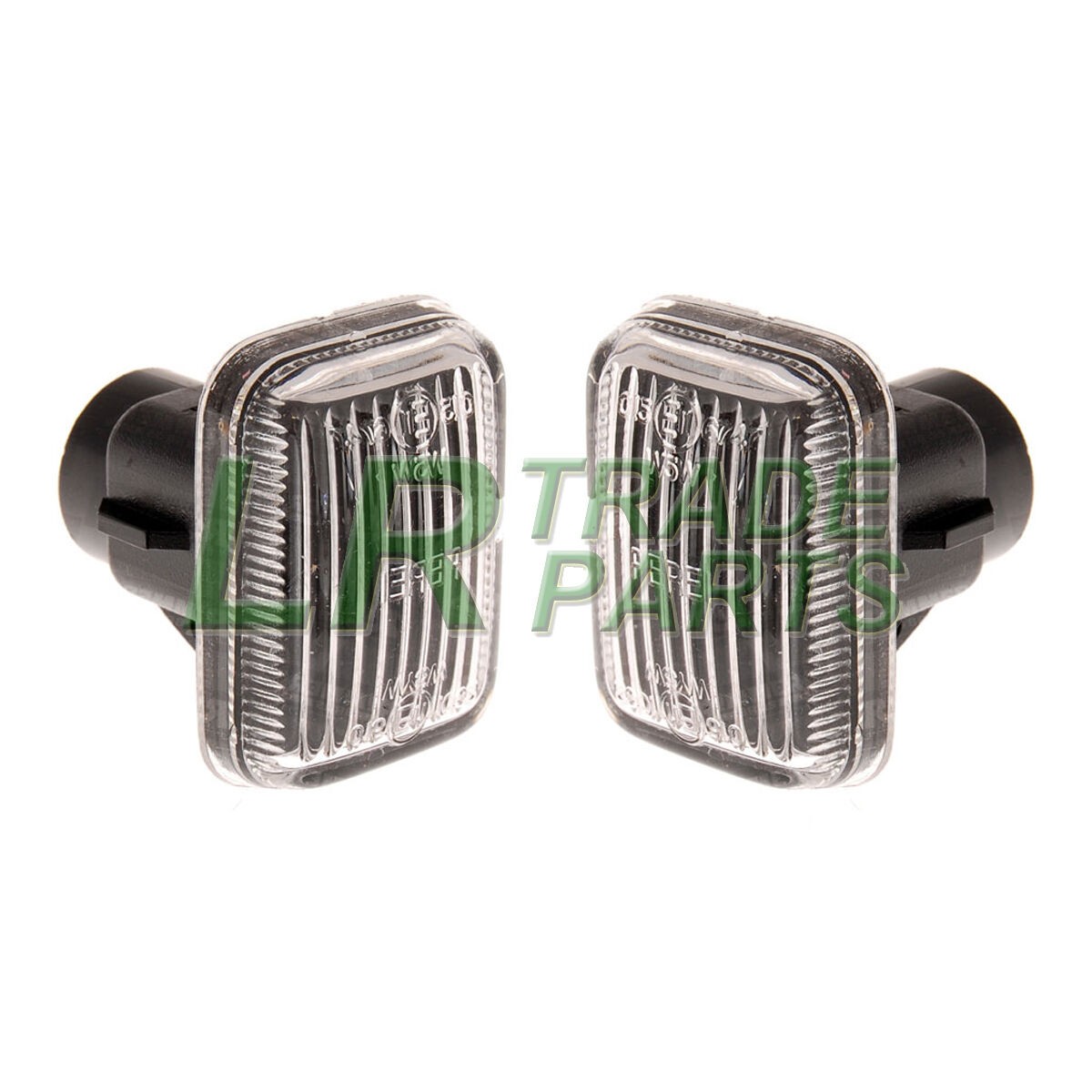 FITS DEFENDER NEW CLEAR SIDE WING REPEATER INDICATOR LAMPS (X2) XGB000020
