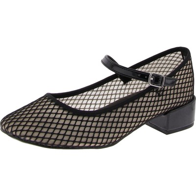 Madden Girl Womens Tutuu Black Mary Jane Heels Shoes 7 Medium (B,M) BHFO 7255