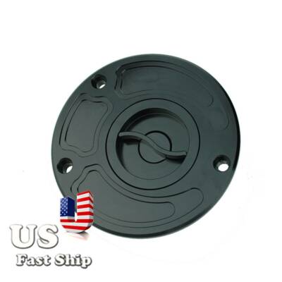 USA For  CNC Billet Fuel Gas Cap Tank Cover ZX-6R 2003-2006 ZX-10R 04-05